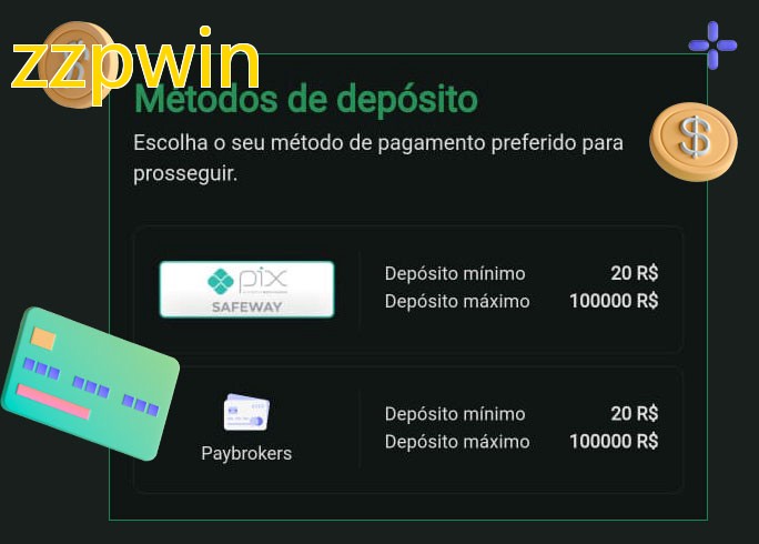 O cassino zzpwinbet oferece uma grande variedade de métodos de pagamento