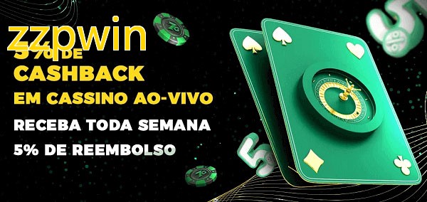 Promoções do cassino ao Vivo zzpwin